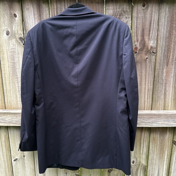 Burberry’s vintage wool blazer, navy blue, size 46 - Picture 3 of 9